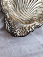 Silver Plated Shell Dish