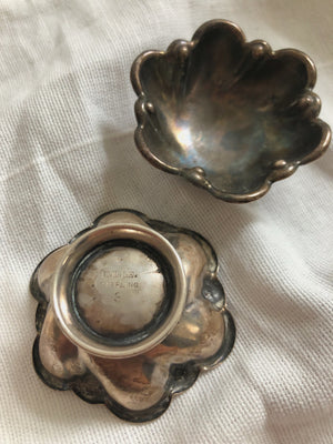 Sterling Silver Scallop Trinket Dish :: Set of 2