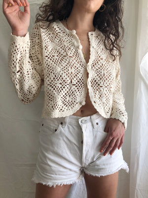 Crochet Button Front Top