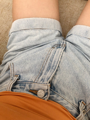 Calvin Klein High Rise Denim Shorts :: 28 waist
