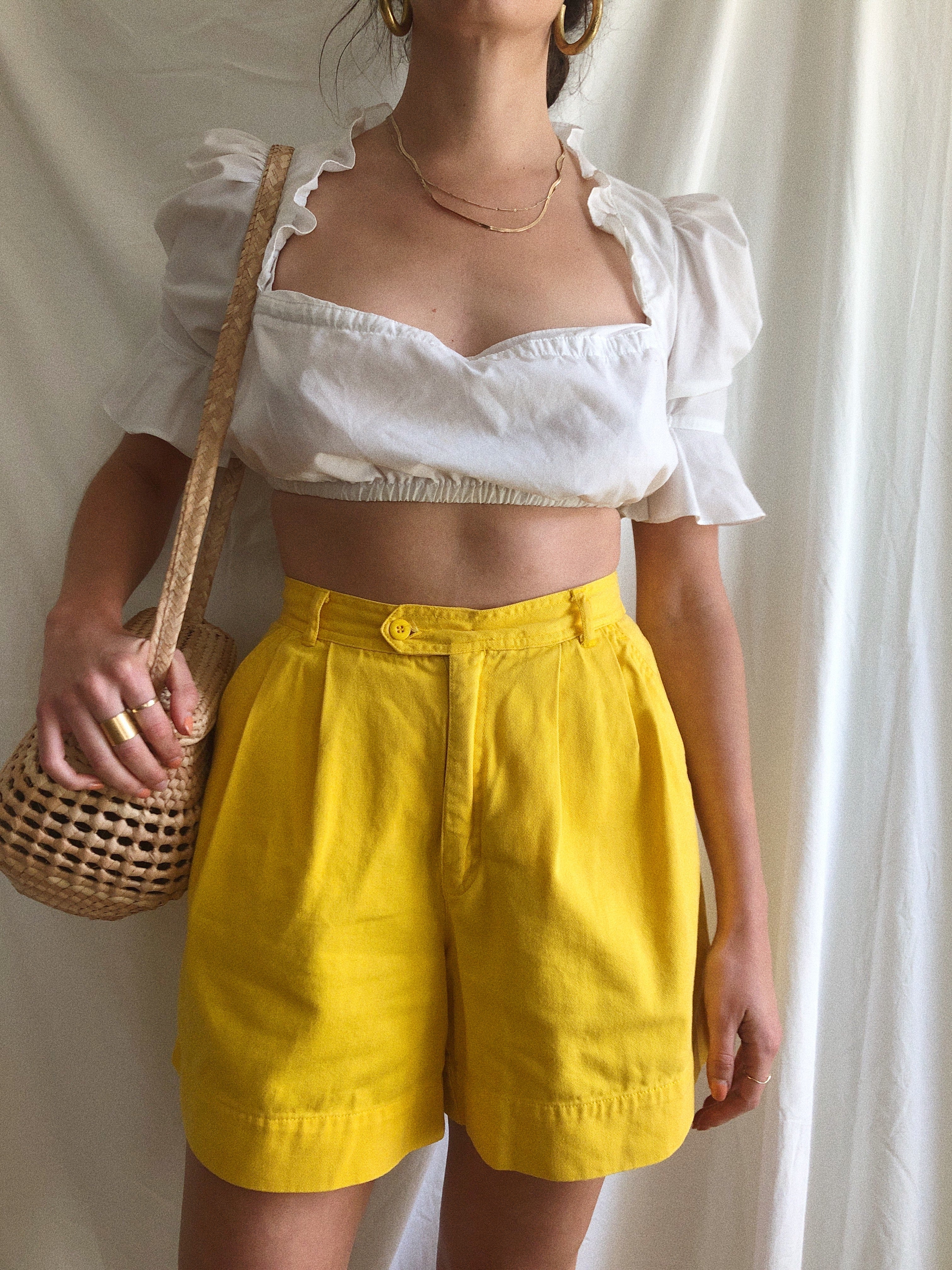 Sunshine Yellow Esprit Shorts :: 26 waist