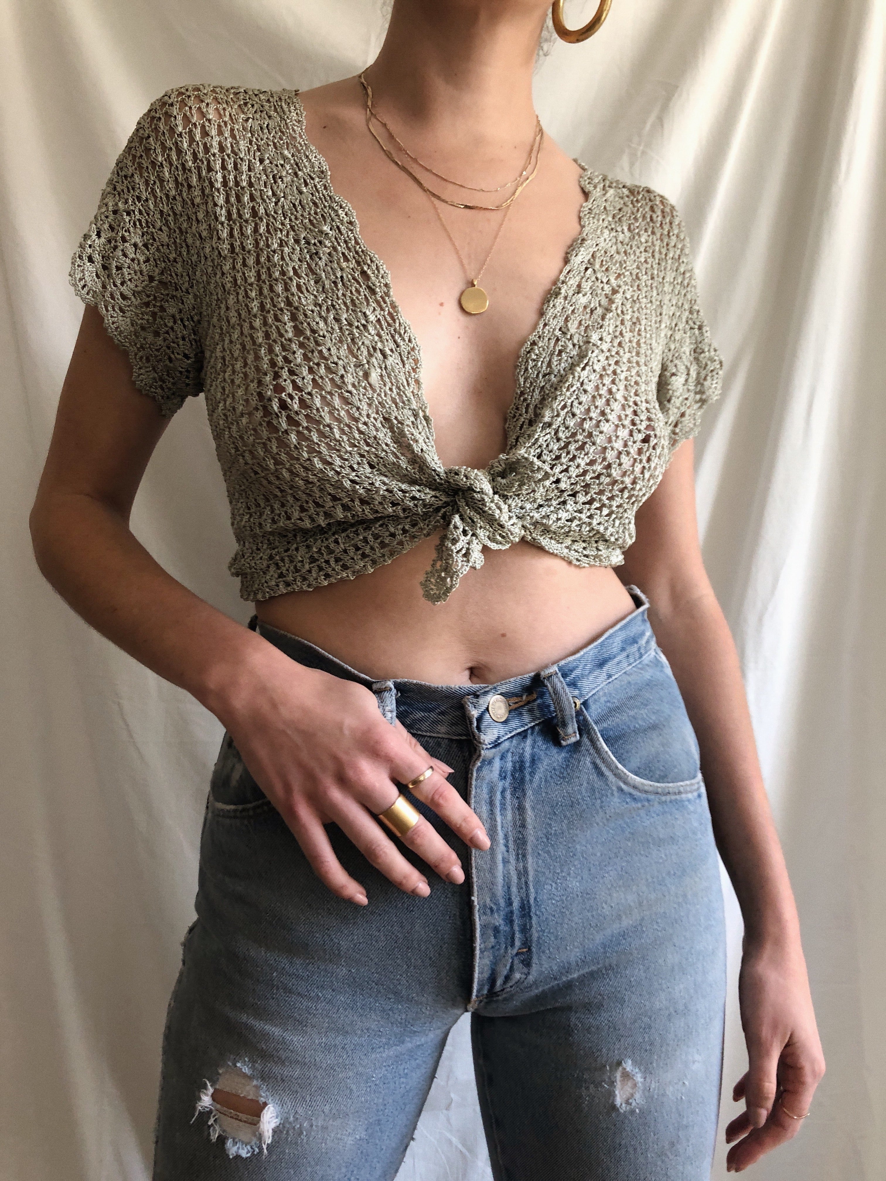 70's Crochet Top