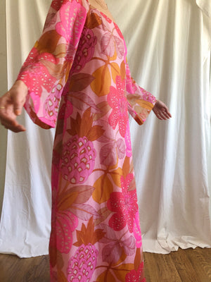 70's Hawaiian Maxi Dress