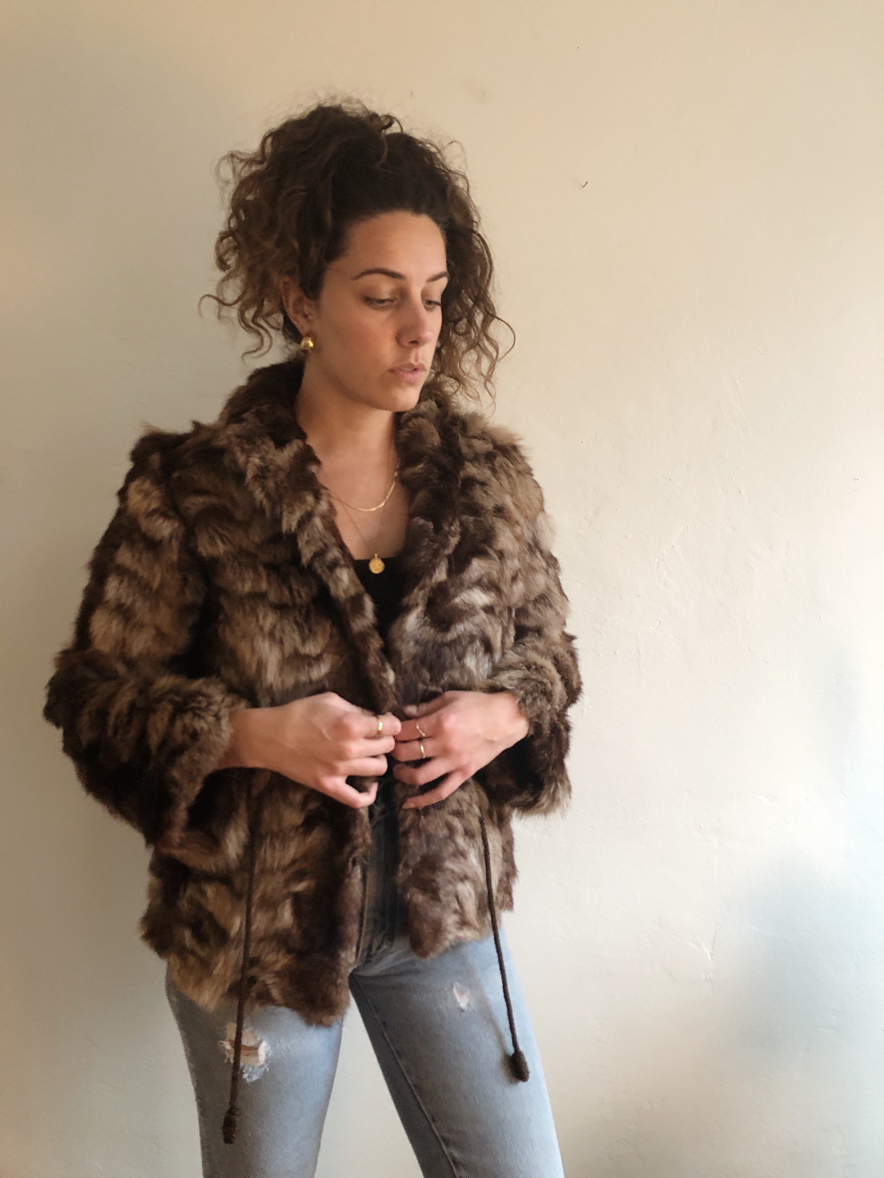 Cropped Fur Jacket