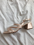 Champagne Block Heel Sandal :: Sz 8.5