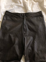 Faux Leather Crop Kick Pants :: Size 28