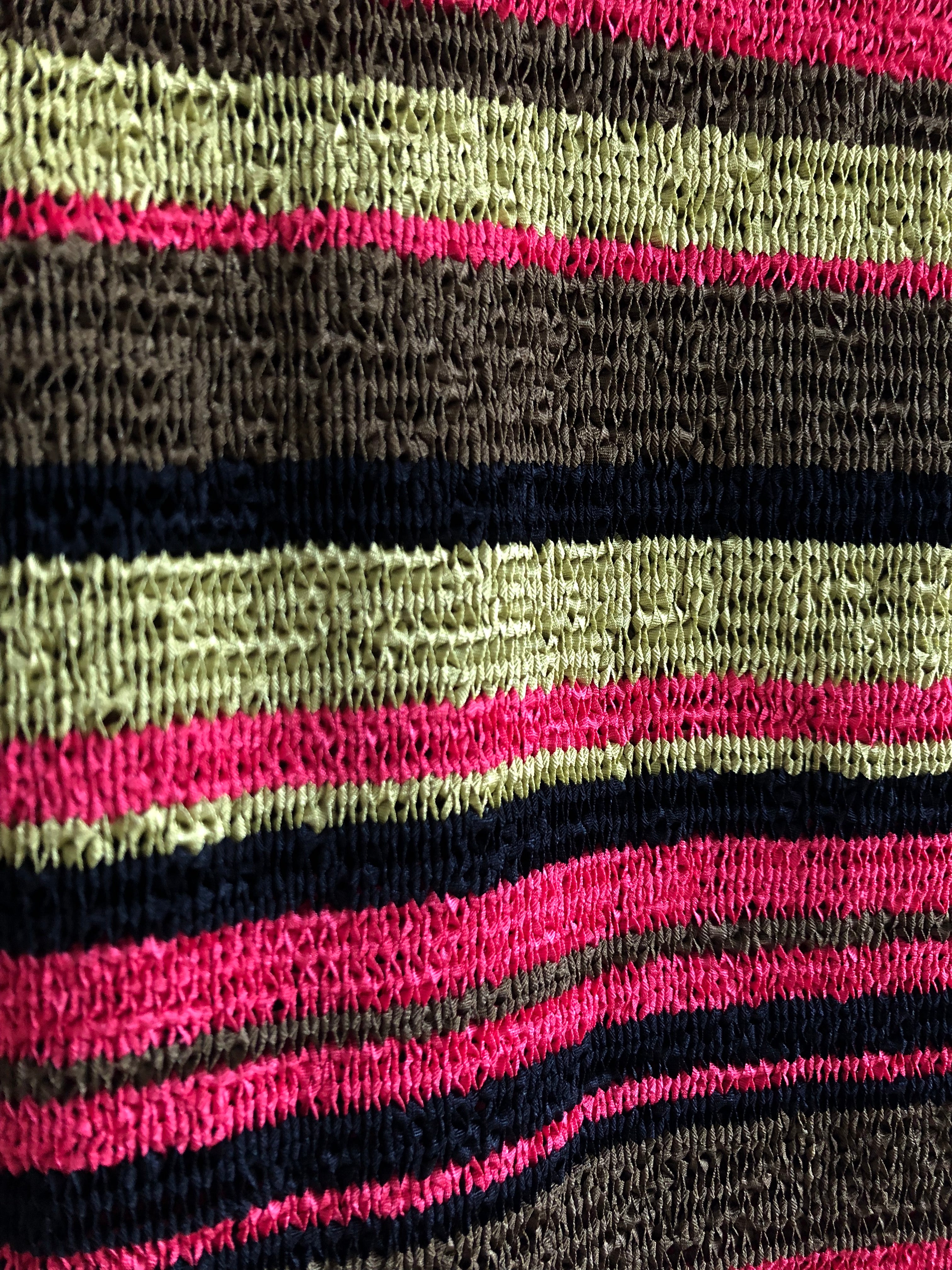 90's Colorblock Stripe Knit Top