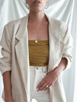 Sand Linen Blazer